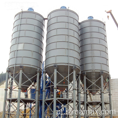 Grande silo de cimento de lotes de concreto de concreto